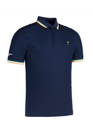 g.RYDER CUP CORK Ryder Cup Irish Flag Performance Golf Shirt - Navy Trophy