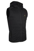s.RYDER CUP VERMONT Ryder Cup Hybrid Padded Performance Sleeveless Midweight Golf Hoodie - Black Ridge/Gunmetal Trophy