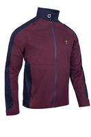 s.RYDER CUP SEVE Ryder Cup Seve Lightweight Waterproof Golf Jacket - Mulberry/Navy Trophy