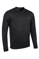 g.RYDER CUP FRASER Ryder Cup Crew Neck Performance Midweight Golf Midlayer - Black Trophy