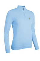 g.RYDER CUP AVA Ryder Cup Quarter Zip Cotton Lightweight Golf Sweater - Paradise Trophy