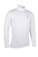 g.RYDER CUP KELSO Ryder Cup Long Sleeve Cotton Roll Neck Golf Shirt - White Trophy