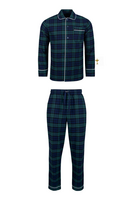 g.RYDER CUP NESS Ryder Cup Tartan Cotton Flannel Piped Pyjama Set - Tartan Trophy
