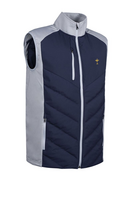 s.RYDER CUP ANDORRA Ryder Cup Padded Bonded Thermal Golf Gilet - Navy/Silver Trophy