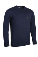 g.RYDER CUP KNOX Ryder Cup Crew Neck Lightweight Merino Golf Sweater - Navy Trophy