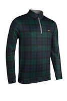 g.RYDER CUP WICK Ryder Cup Zip Lightweight Performance Golf Midlayer - Tartan/Light Grey Trophy