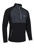 s.THE OPEN SAHARA The Open Hybrid Thermal Fleece Golf Midlayer - Black Camo/Gunmetal