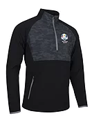 s.RYDER CUP SAHARA Ryder Cup Hybrid Thermal Fleece Golf Midlayer - Black Camo/Gunmetal