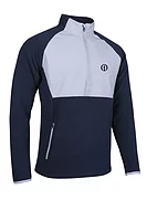 s.THE OPEN SAHARA The Open Hybrid Thermal Fleece Golf Midlayer - Navy/Silver