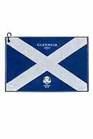 g.RYDER CUP SALTIRE TOWEL Ryder Cup Saltire Flag Jacquard Cotton Golf Towel - Ascot Blue/White