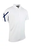 g.SALTIRE SHIRT Saltire Performance Pique Golf Shirt - White