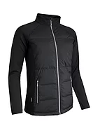 g.SAMARA Full Zip Bonded Padded Hybrid Heavyweight Golf Jacket - Black
