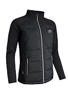 g.THE OPEN SAMARA The Open Zip Front Bonded Padded Hybrid Heavyweight Golf Jacket - Black