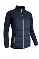 g.SAMARA Full Zip Bonded Padded Hybrid Heavyweight Golf Jacket - Navy