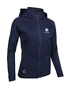 s.RYDER CUP SARENNE Ryder Cup Hybrid Hooded Quilted Thermal Golf Jacket - Navy
