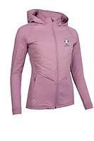 s.RYDER CUP SARENNE Ryder Cup Hybrid Hooded Quilted Thermal Golf Jacket - Pink Haze