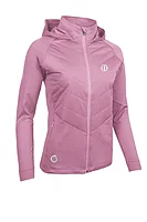 s.THE OPEN SARENNE The Open Hybrid Hooded Quilted Thermal Golf Jacket - Pink Haze