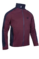 s.THE OPEN SEVE The Open Seve Lightweight Waterproof Golf Jacket - Mulberry/Navy