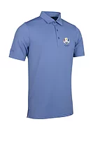 g.RYDER CUP SILLOTH Ryder Cup Tailored Collar Performance Golf Shirt - Light Blue
