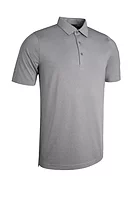 g.SILLOTH Tailored Collar Performance Golf Shirt - Light Grey Marl