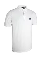 g.THE OPEN SILLOTH The Open Tailored Collar Performance Golf Shirt - White