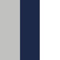 Silver Marl/Navy/White