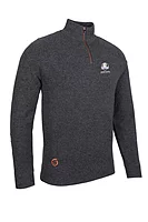 s.RYDER CUP SIROCCO Ryder Cup Quarter Zip Textured Merino Showerproof Lined Golf Sweater - Silver/Black