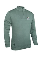 s.RYDER CUP SIROCCO Ryder Cup Quarter Zip Textured Merino Showerproof Lined Golf Sweater - Pine Green/Black