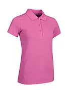g.SOPHIE Cotton Pique Golf Shirt - Hot Pink