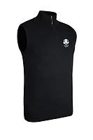 g.RYDER CUP STANLEY Ryder Cup Quarter Zip Cotton Lightweight Golf Slipover - Black