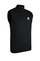 g.RYDER CUP STANLEY Ryder Cup Quarter Zip Cotton Lightweight Golf Slipover - Black