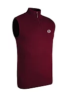 g.THE OPEN STANLEY The Open Quarter Zip Cotton Lightweight Golf Slipover - Bordeaux
