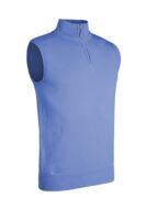 g.STANLEY Quarter Zip Cotton Lightweight Golf Slipover - Light Blue