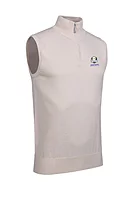 g.RYDER CUP STANLEY Ryder Cup Quarter Zip Cotton Lightweight Golf Slipover - Linen