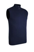 g.STANLEY Quarter Zip Cotton Lightweight Golf Slipover - Navy