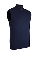 g.STANLEY Quarter Zip Cotton Lightweight Golf Slipover - Navy