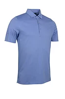 g.TAIN Tailored Collar Mercerised Cotton Golf Shirt - Light Blue