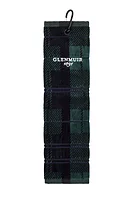 g.TARTAN TOWEL Tartan Jacquard Cotton Tri-Fold Golf Towel - Tartan