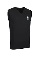 g.RYDER CUP THORNTON Ryder Cup V Neck Cotton Lightweight Slipover - Black