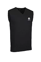 g.RYDER CUP THORNTON Ryder Cup V Neck Cotton Lightweight Slipover - Black