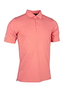 g.TORRANCE SALE Micro Stripe Performance Golf Shirt Sale - Apricot/White