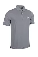 g.THE OPEN TORRANCE The Open Micro Stripe Performance Golf Shirt - Black/White