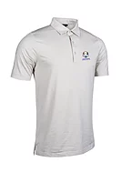 g.RYDER CUP TORRANCE Ryder Cup Micro Stripe Performance Golf Shirt - Linen/White