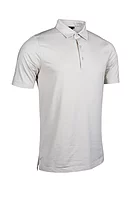 g.TORRANCE Micro Stripe Performance Golf Shirt - Linen/White