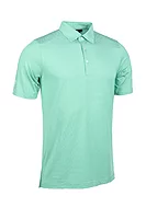 g.TORRANCE SALE Micro Stripe Performance Golf Shirt Sale - Marine Green/White