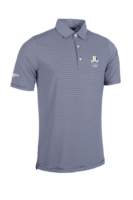 g.RYDER CUP TORRANCE Ryder Cup Micro Stripe Performance Golf Shirt - Navy/White