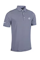 g.THE OPEN TORRANCE The Open Micro Stripe Performance Golf Shirt - Navy/White
