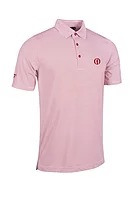 g.THE OPEN TORRANCE The Open Micro Stripe Performance Golf Shirt - White/Garnet