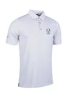 g.RYDER CUP TORRANCE Ryder Cup Micro Stripe Performance Golf Shirt - White/Light Grey Marl