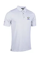 g.RYDER CUP TORRANCE Ryder Cup Micro Stripe Performance Golf Shirt - White/Light Grey Marl